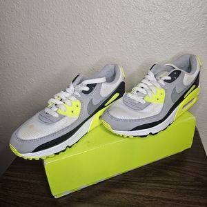 Nike Women's, Unisex Air MAX 90, Wimen Size 9,  Men's Size 7.5, Grey-Volt-Black